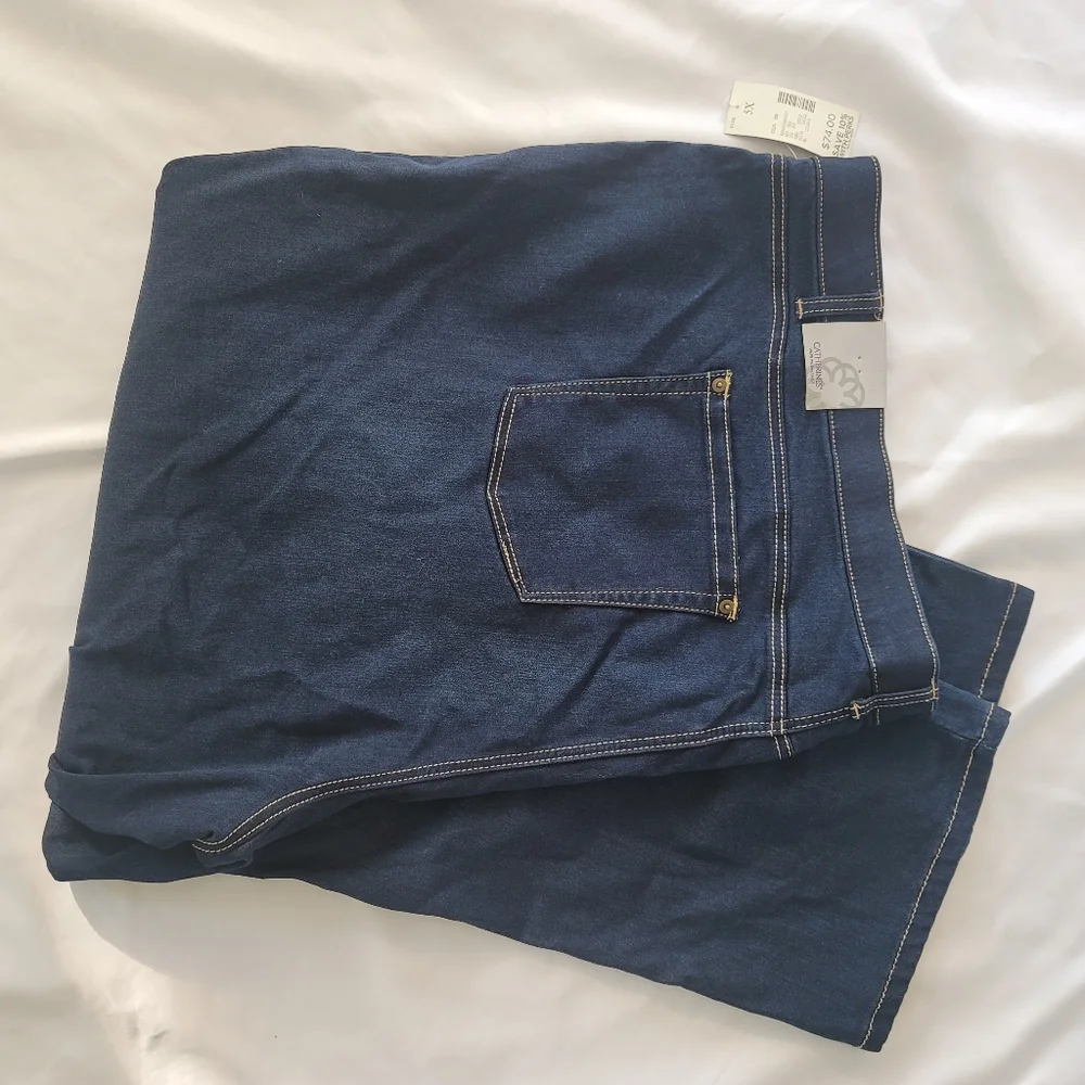 Catherine's Jeans Straight Leg Denim 5X